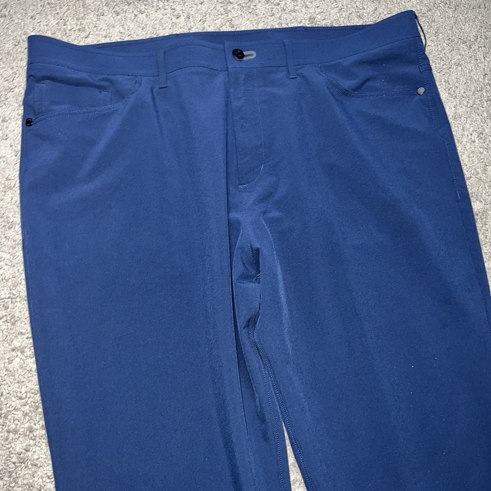 Public Rec Workday Pants Mens 42x30 Navy Blue Straight Leg Stretch Casual